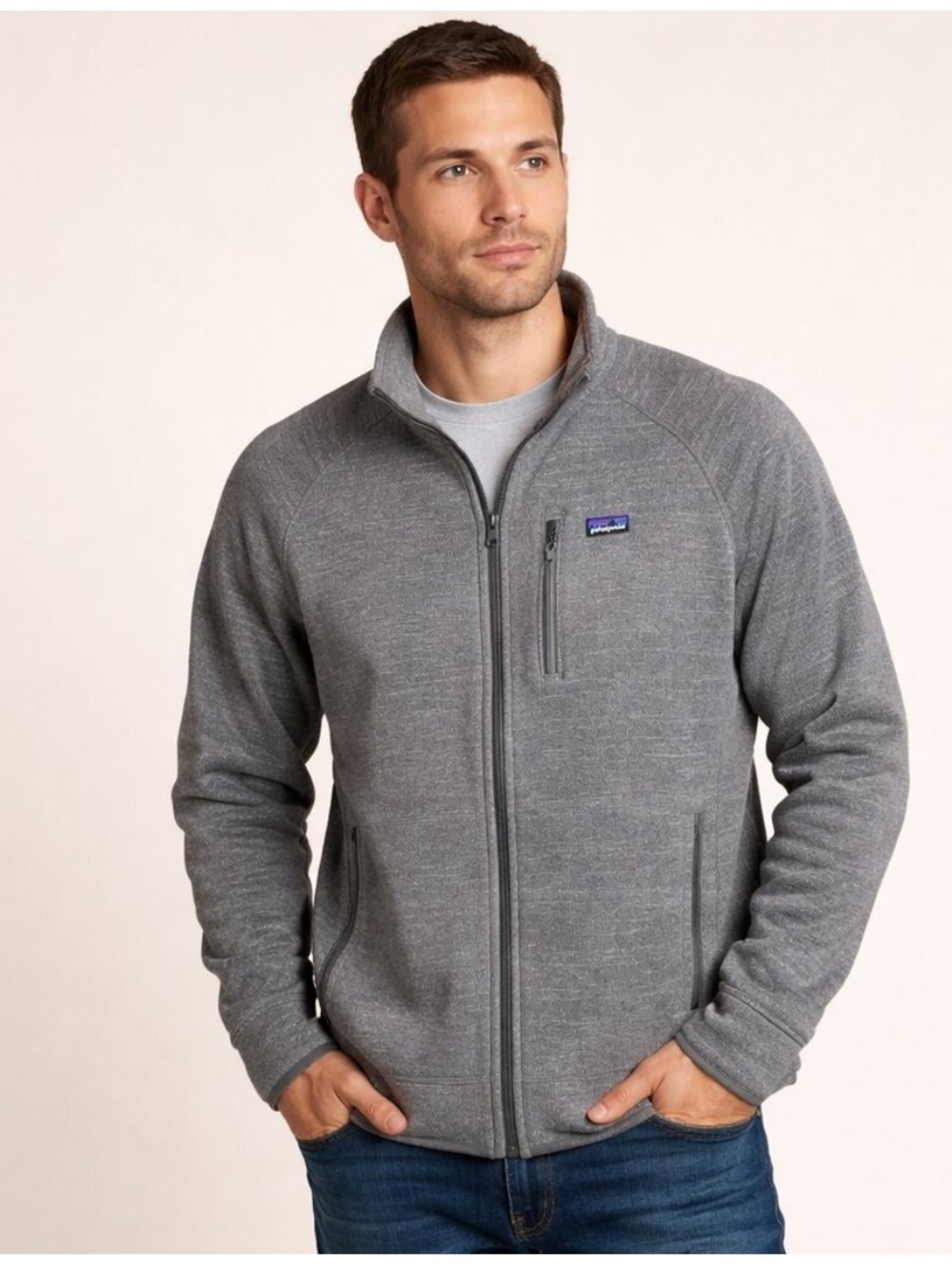 Patagonia Better Sweater Full Zip Jacket – Men’s Large – Heather Gray